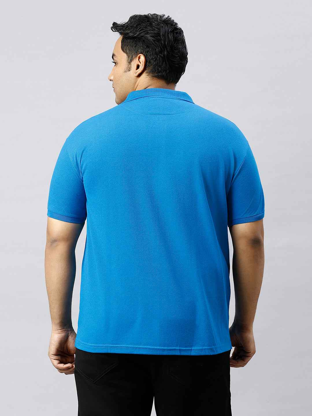 Plus Size Solid Riviera Polo T-shirt With Pocket