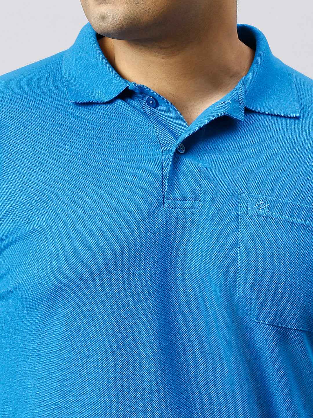 Plus Size Solid Riviera Polo T-shirt With Pocket
