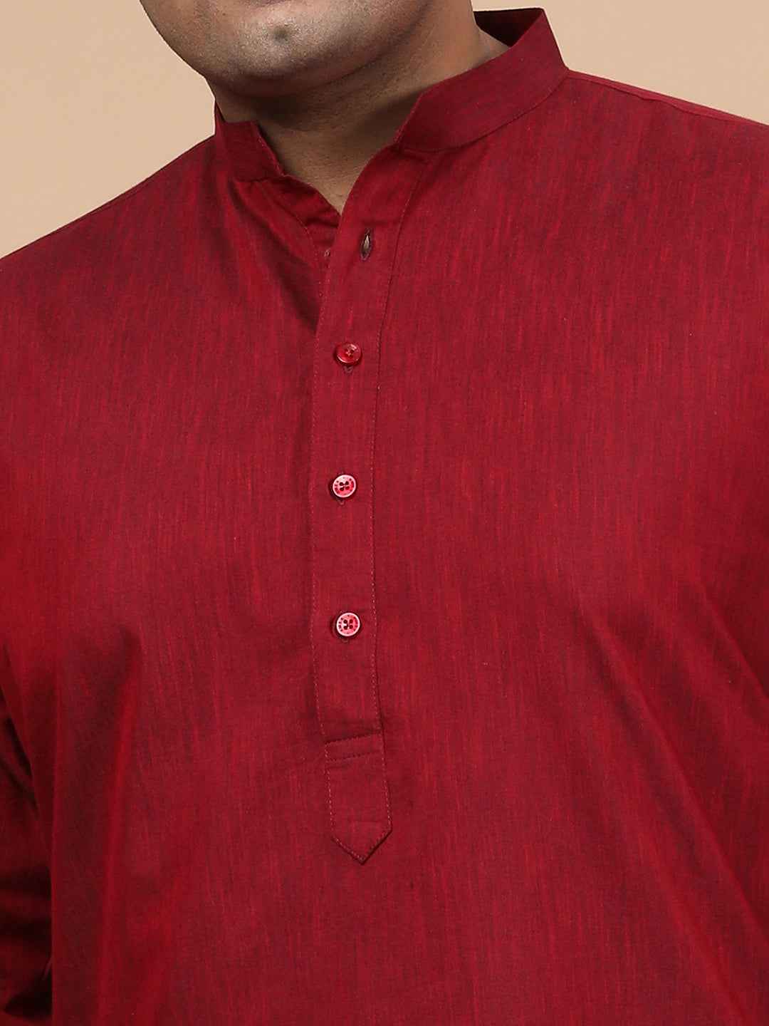 Elegant Linen Texture Kurta for Men – Premium Plus Size Festive Collection