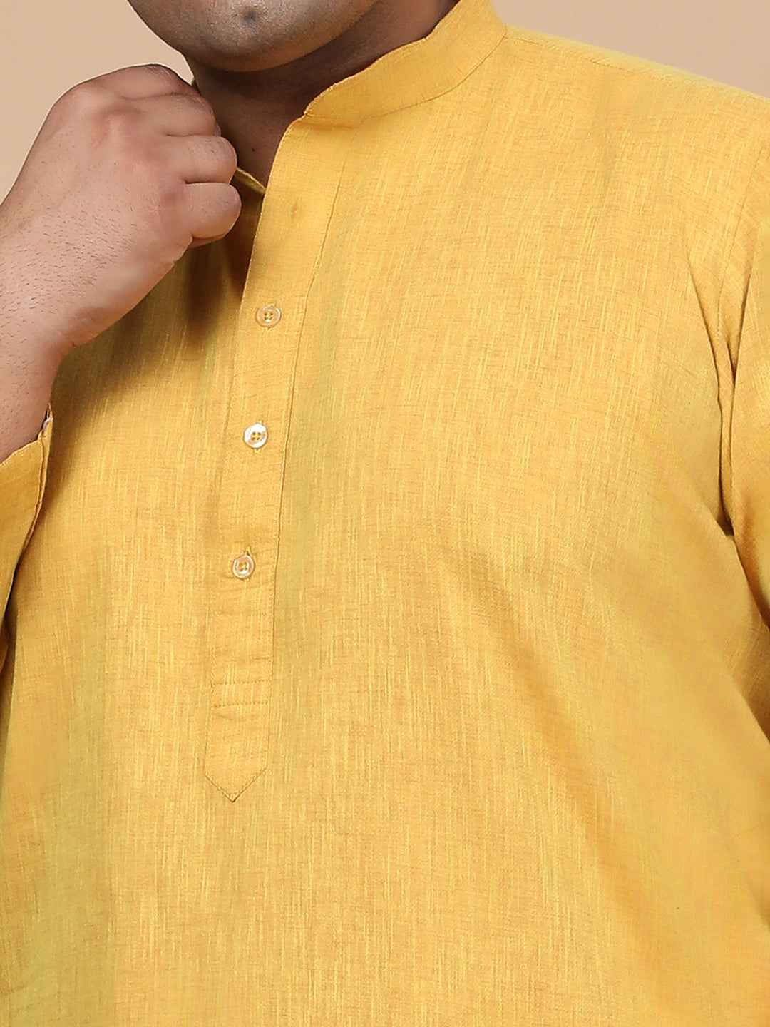 Elegant Linen Texture Kurta for Men – Premium Plus Size Festive Collection