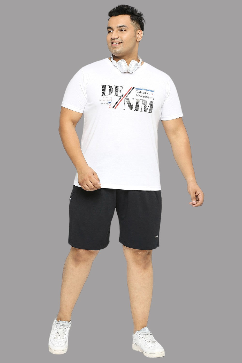 Men's Plus Size Dry-Fit Black Shorts - XMEX Clothing