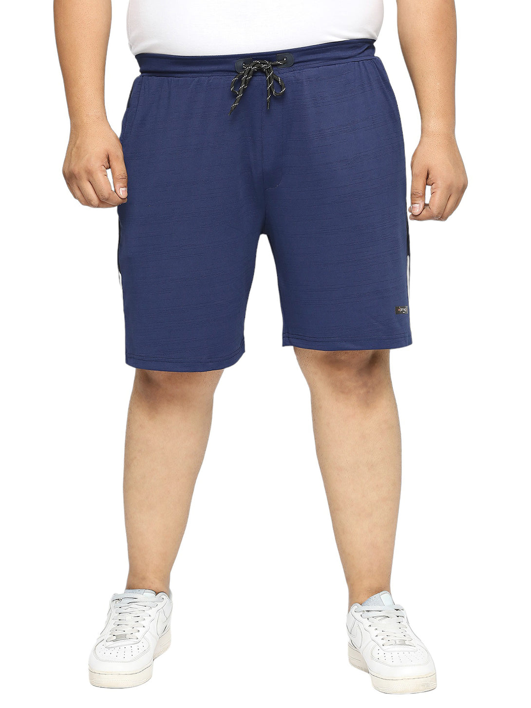 Men's Plus Size Dry-Fit Navy Shorts - XMEX Clothing
