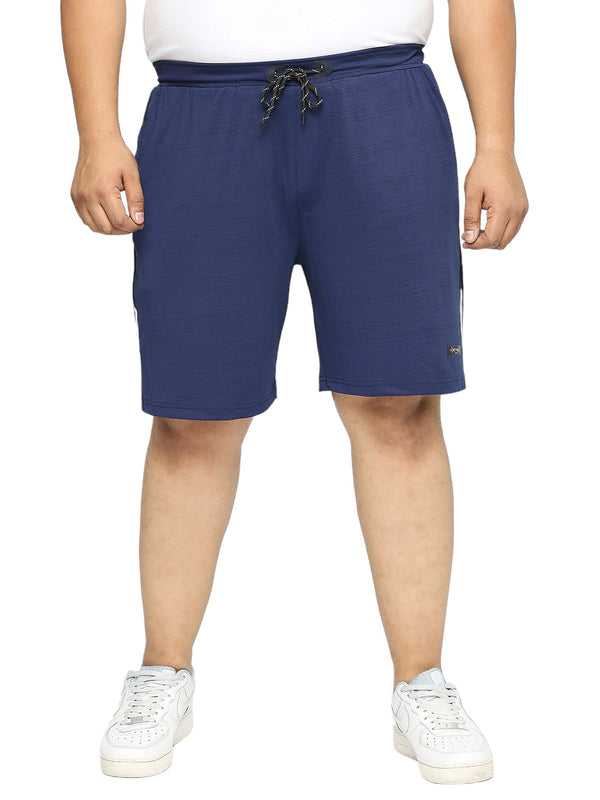 Men's Plus Size Dry-Fit Navy Shorts - XMEX Clothing