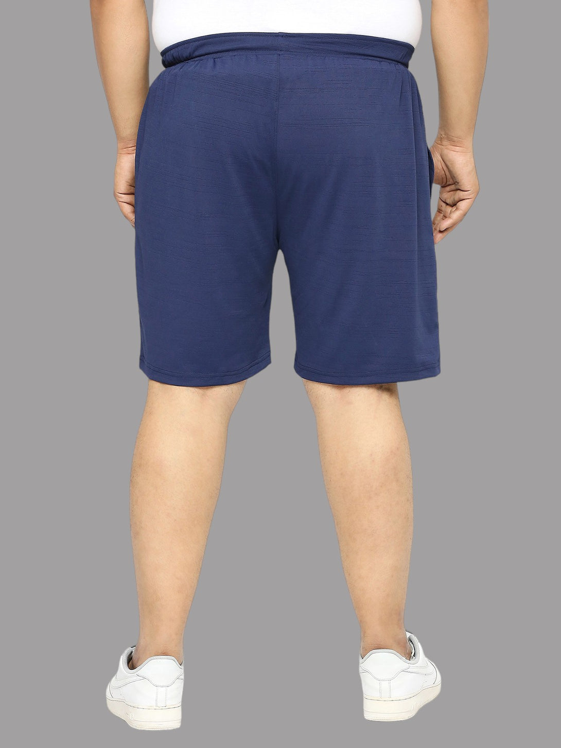 Men's Plus Size Dry-Fit Navy Shorts - XMEX Clothing