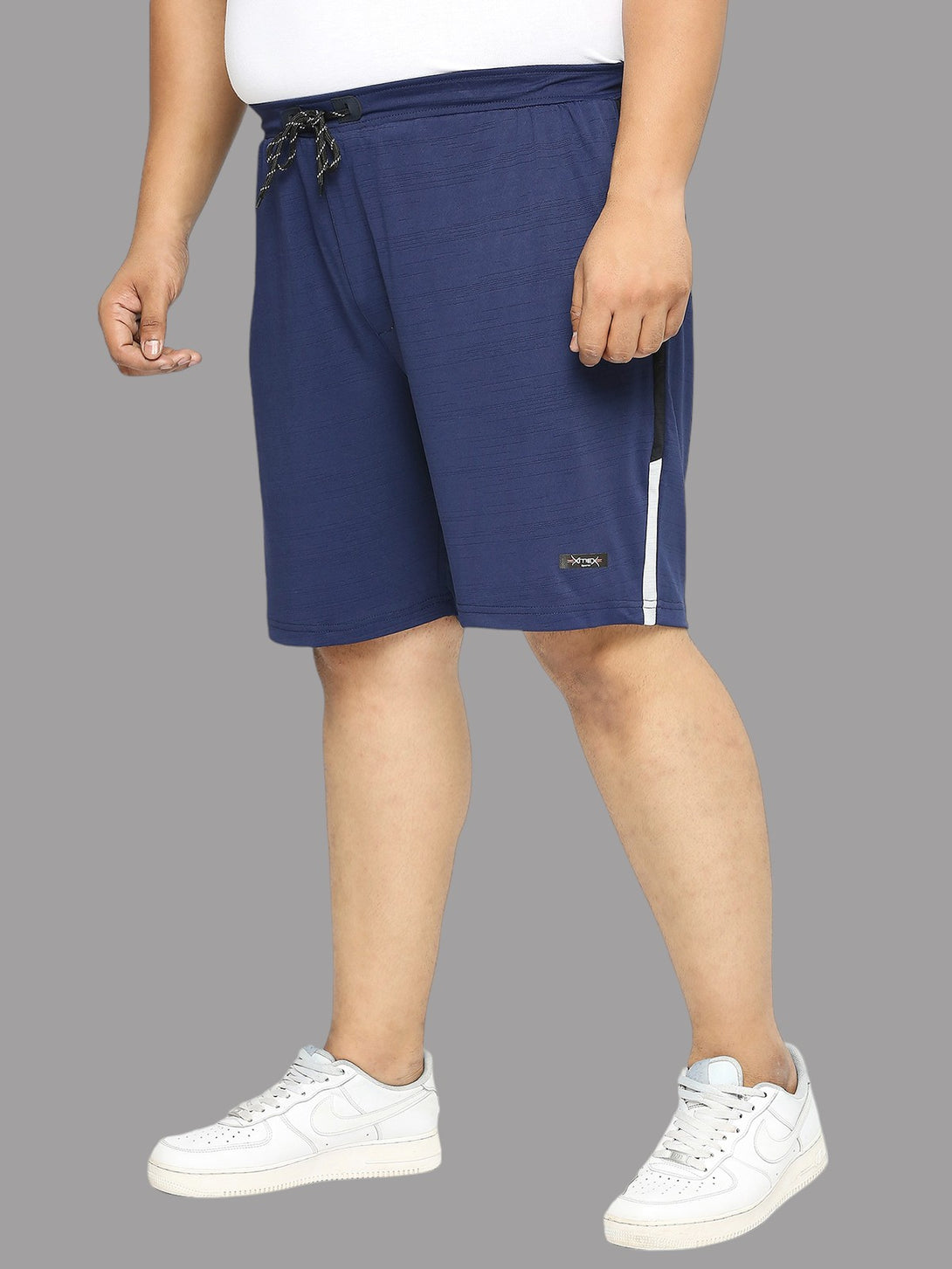 Men's Plus Size Dry-Fit Navy Shorts - XMEX Clothing