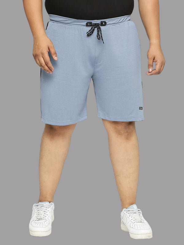 Men's Plus Size Dry-Fit Sky Blue Shorts - XMEX Clothing
