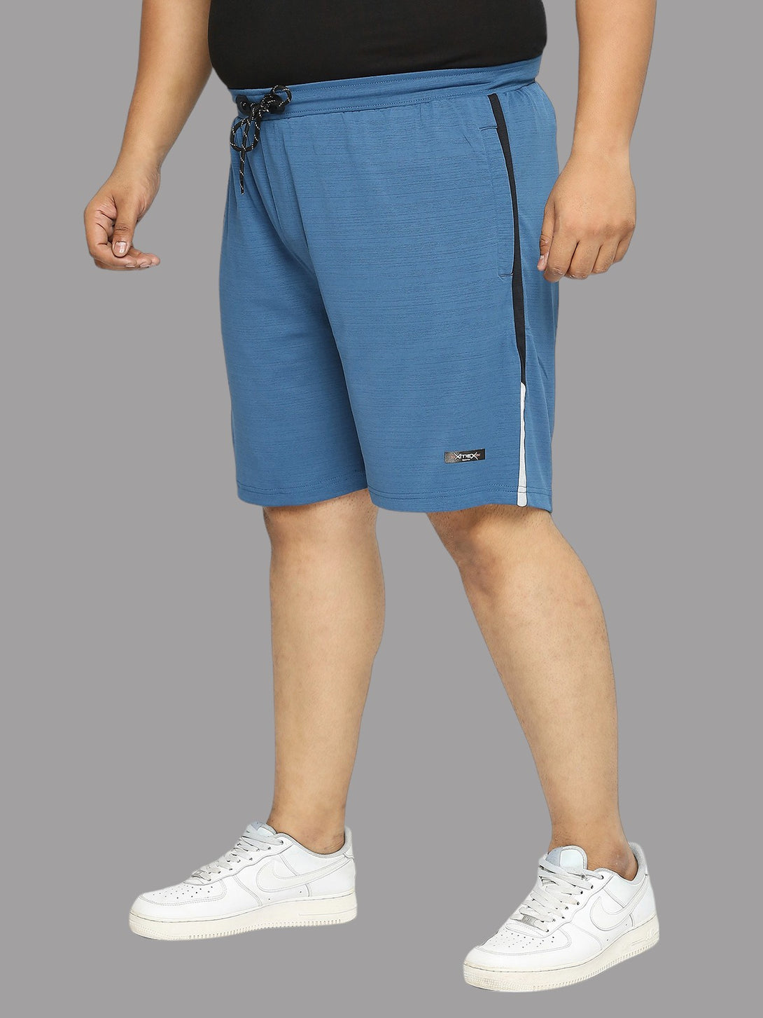 Men's Plus Size Dry-Fit Teal Shorts - XMEX Clothing