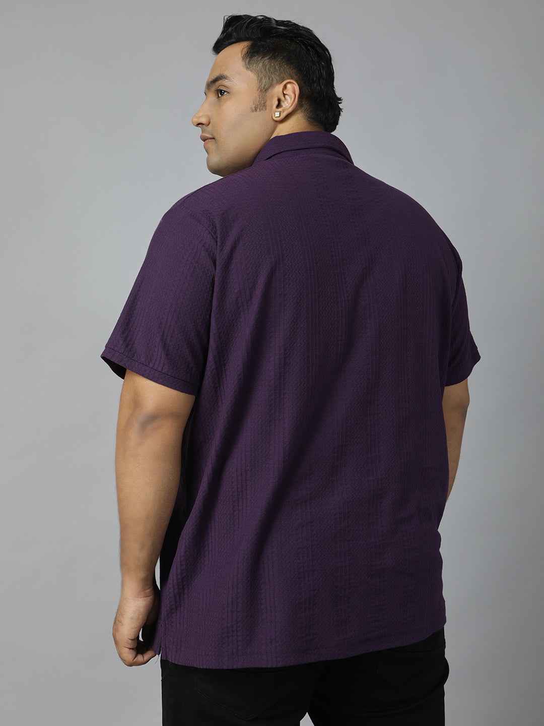 Men's Plus Size Half Sleeve Polo Neck T-Shirt with Front Zip Closure, Premium Soft Fabric, Relaxed Fit and Stylish Casual Design Perfect for Daily Wear