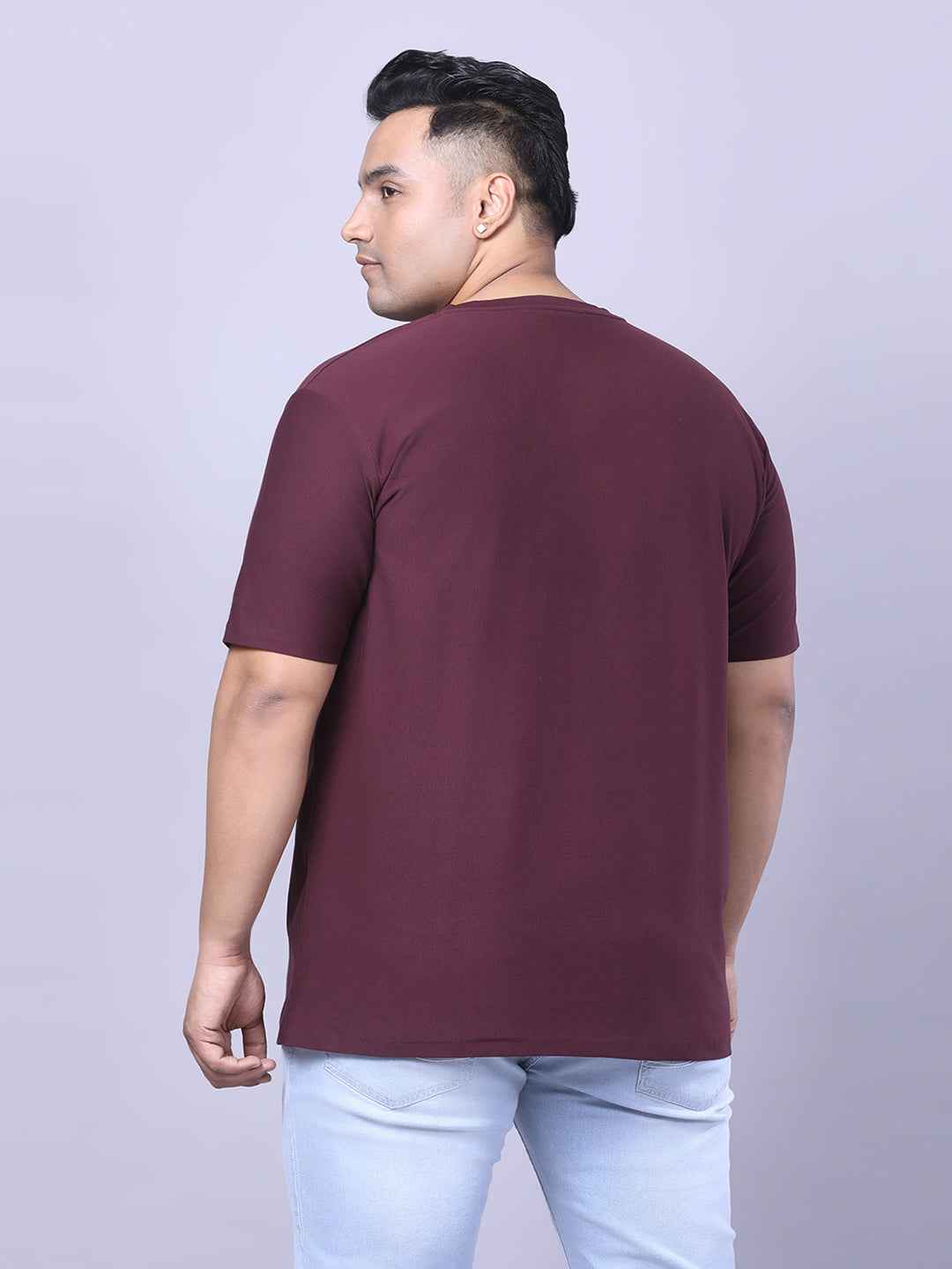 Men’s Plus Size DARE Printed T-Shirt with Modern Graphic Design, Relaxed Fit Everyday Casual Tee