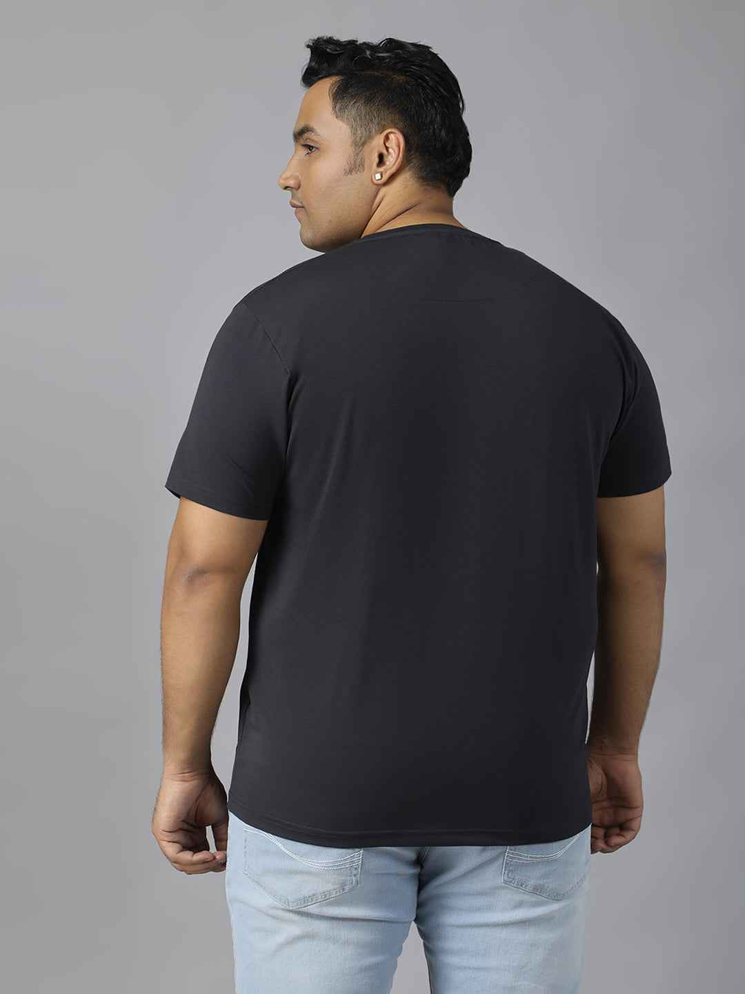 Men’s Plus Size Stylish Graphic Print T-Shirt | Comfortable Cotton Blend Round Neck Half Sleeve Tee | Casual Wear for Men | Perfect for Everyday, Travel & Weekend Outfits