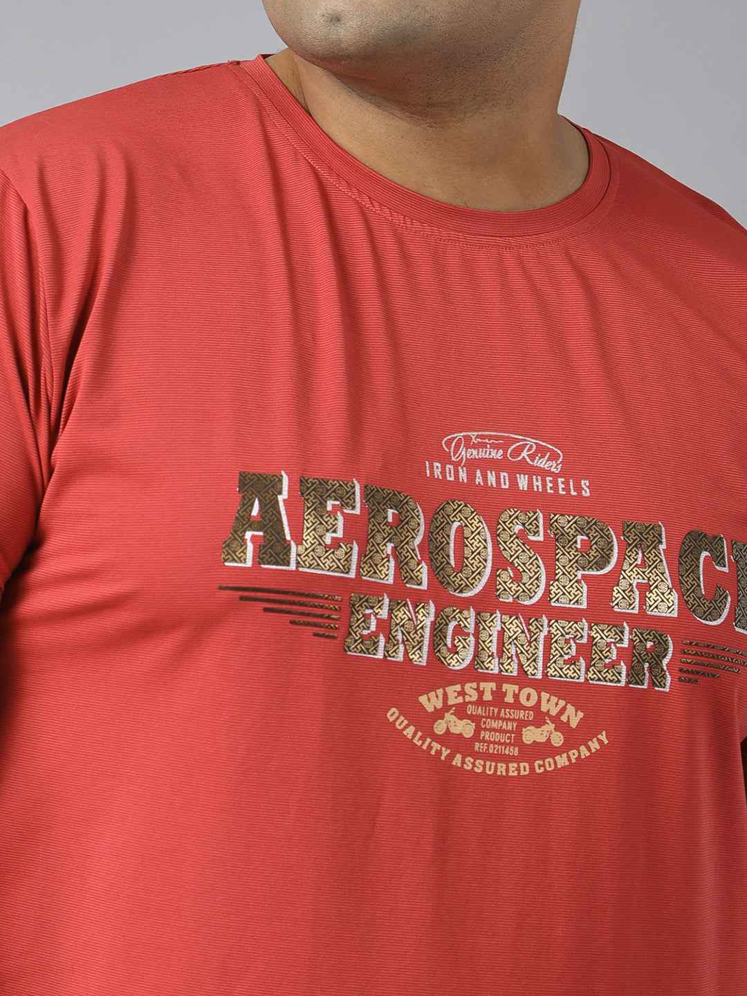 Men’s Plus Size Stylish Graphic Print T-Shirt | Comfortable Cotton Blend Round Neck Half Sleeve Tee | Casual Wear for Men | Perfect for Everyday, Travel & Weekend Outfits