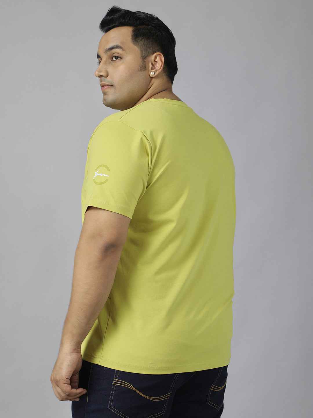 Men's Plus Size Amazing Spider-PWR Graphic T-Shirt | Round Neck Half Sleeve Cotton Tee with Superhero Print | Casual Comfortable Printed T-Shirt for Everyday Wear