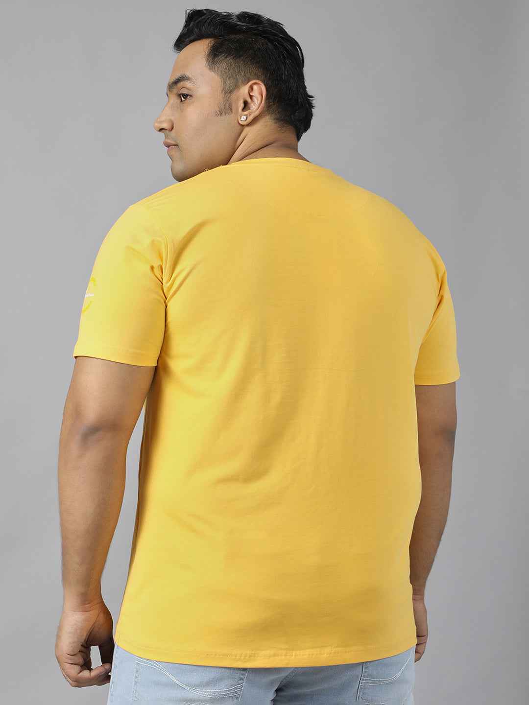 Men's Plus Size Amazing Spider-PWR Graphic T-Shirt | Round Neck Half Sleeve Cotton Tee with Superhero Print | Casual Comfortable Printed T-Shirt for Everyday Wear