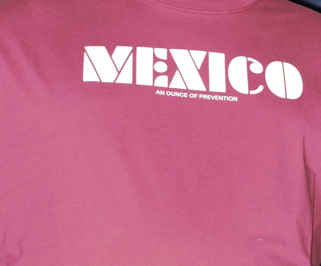 Men’s Big Size Graphic Tee with Mexico Front & Back Print