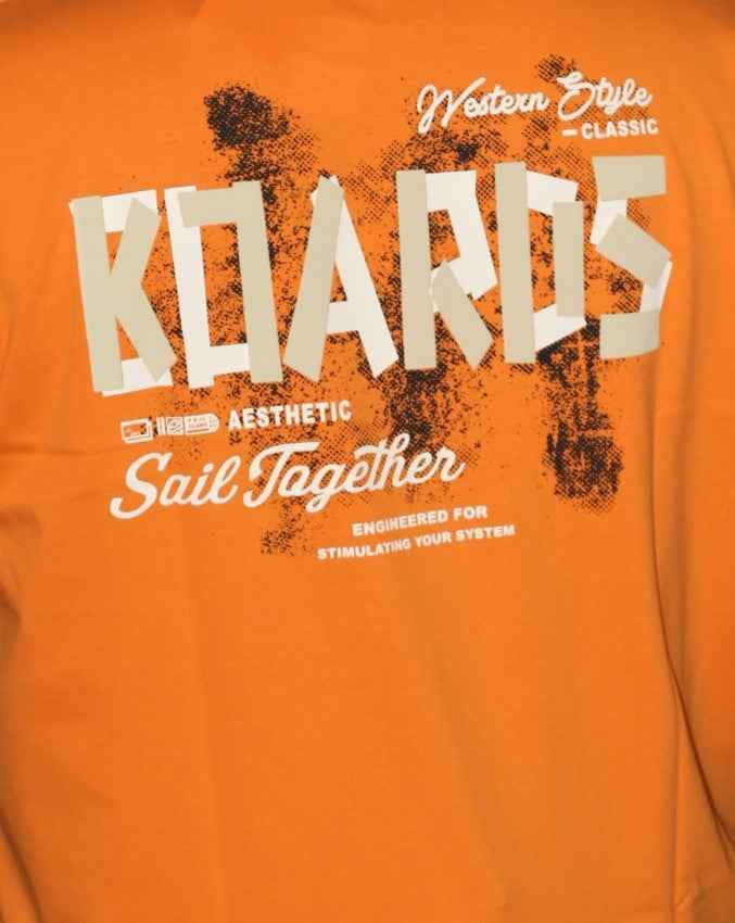 Trendy Men’s Plus Size Printed Relaxed Fit Crew Neck Short Sleeve Tee with Front & Back Graphic Design T-shirt