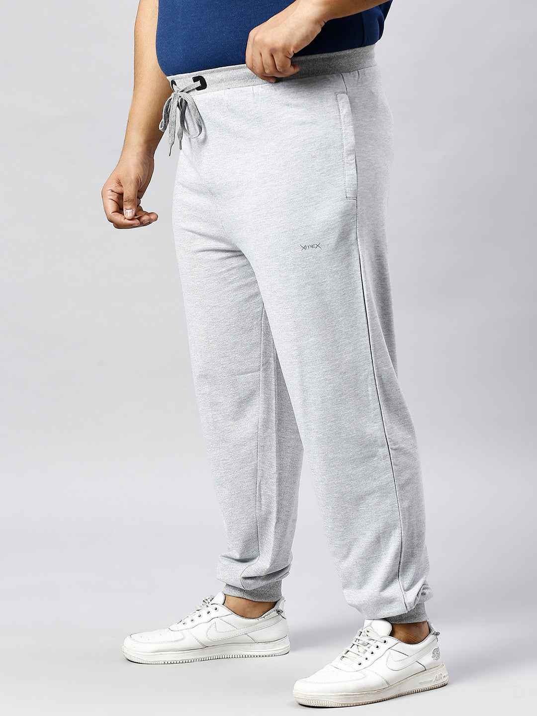 Men's Plus Size 2 Pocket Ecru Joggers
