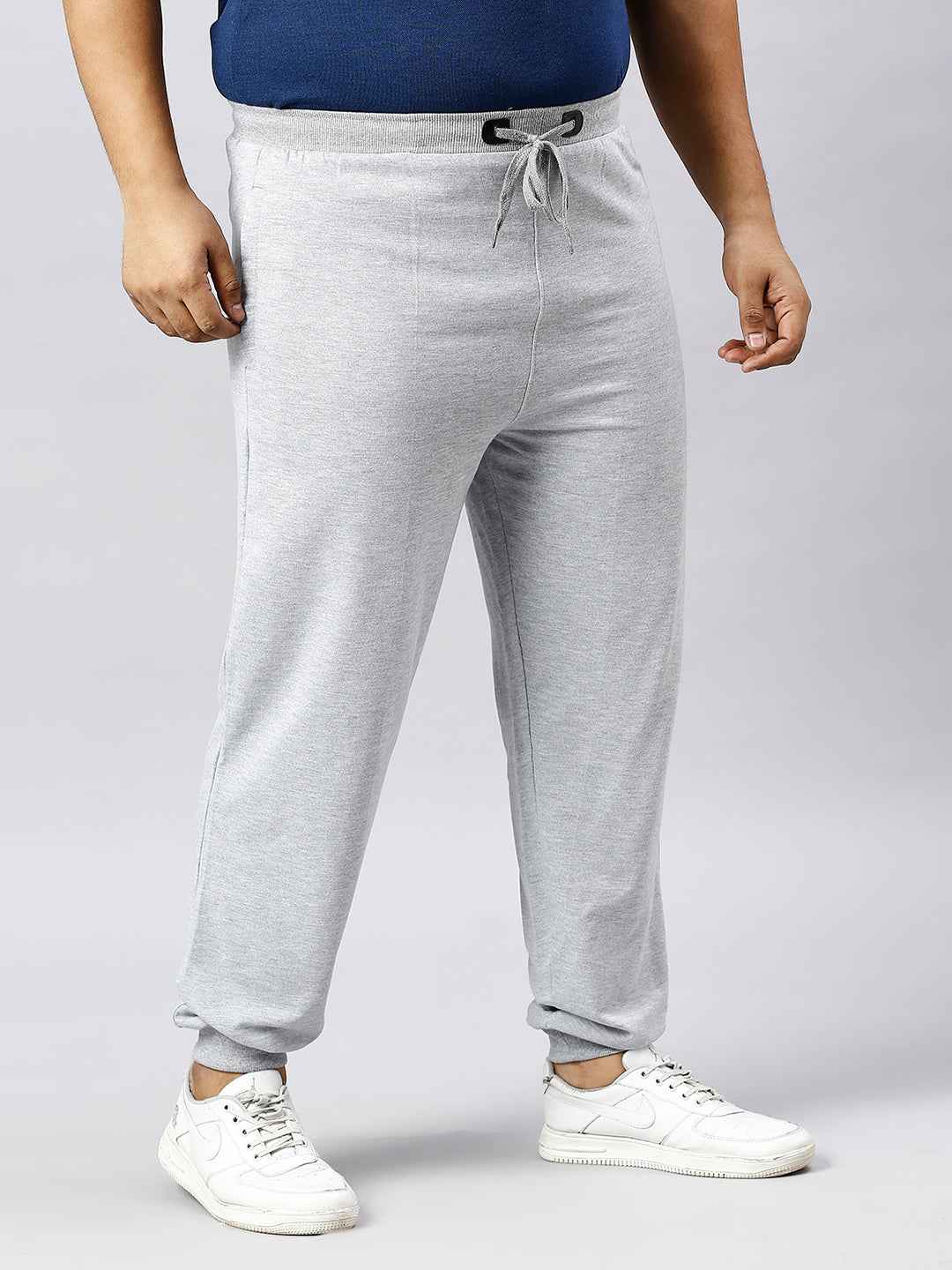 Men's Plus Size 2 Pocket Ecru Joggers