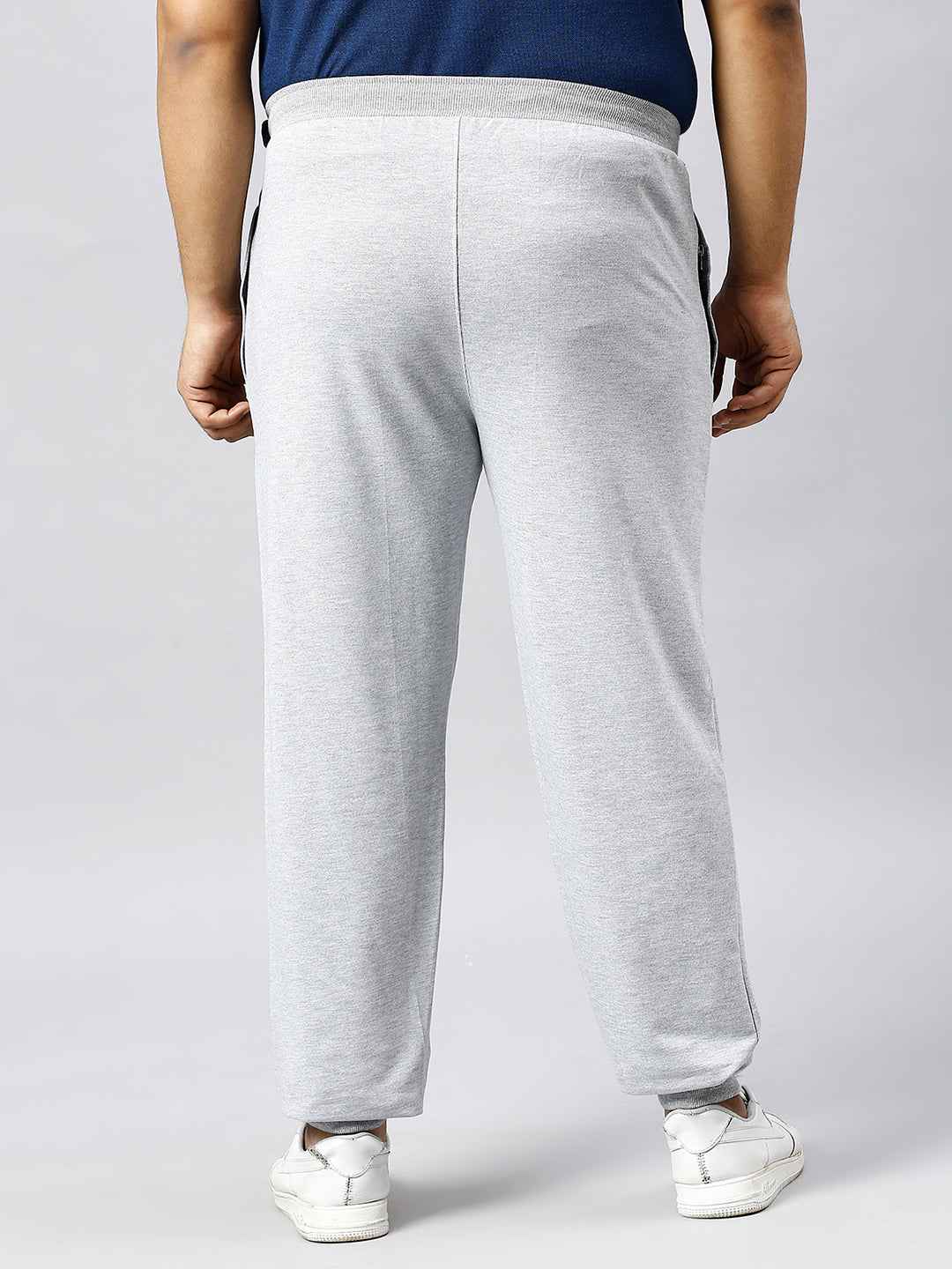 Men's Plus Size 2 Pocket Ecru Joggers