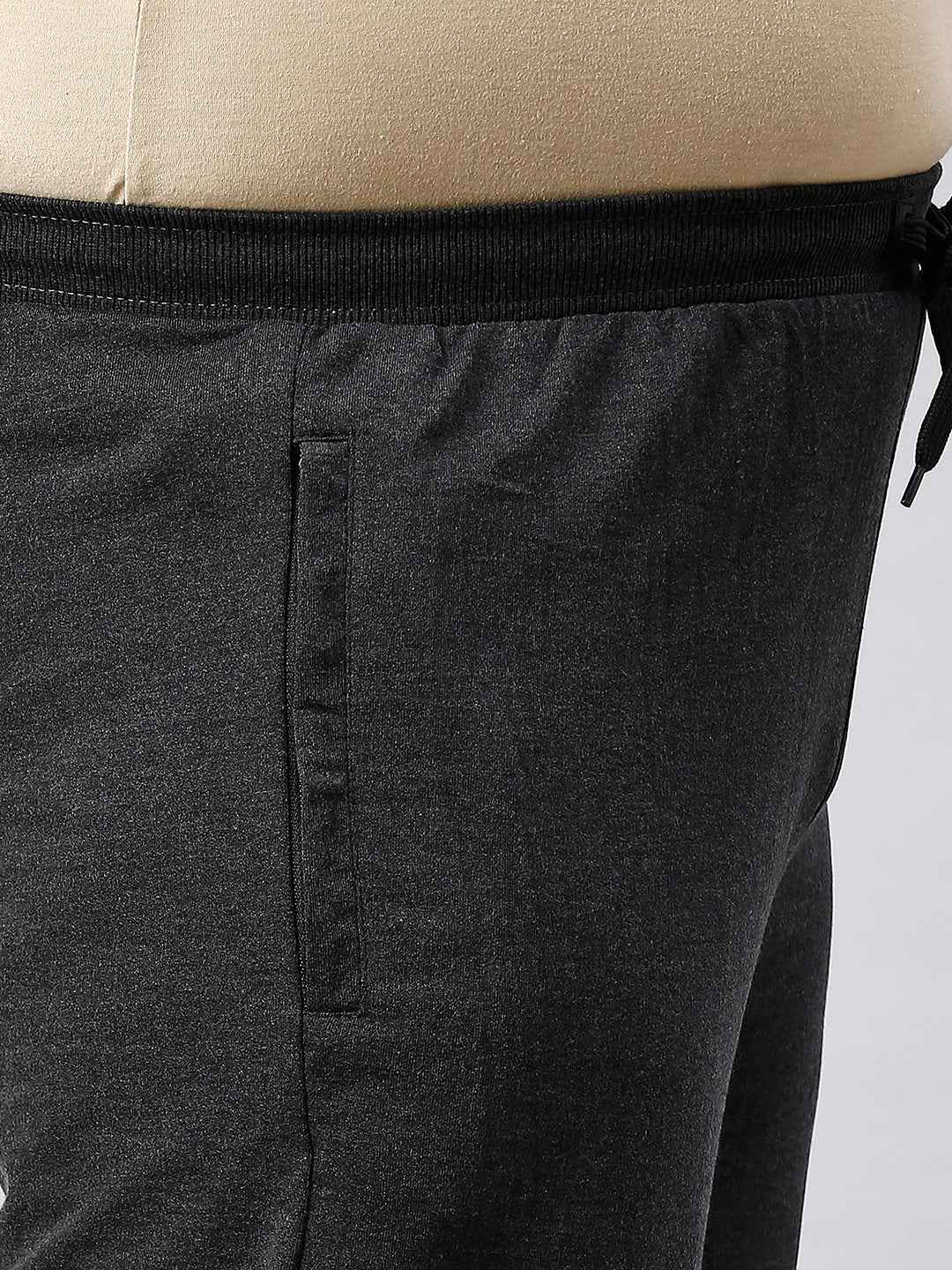 Men's Plus Size 2 Pocket Grey Joggers