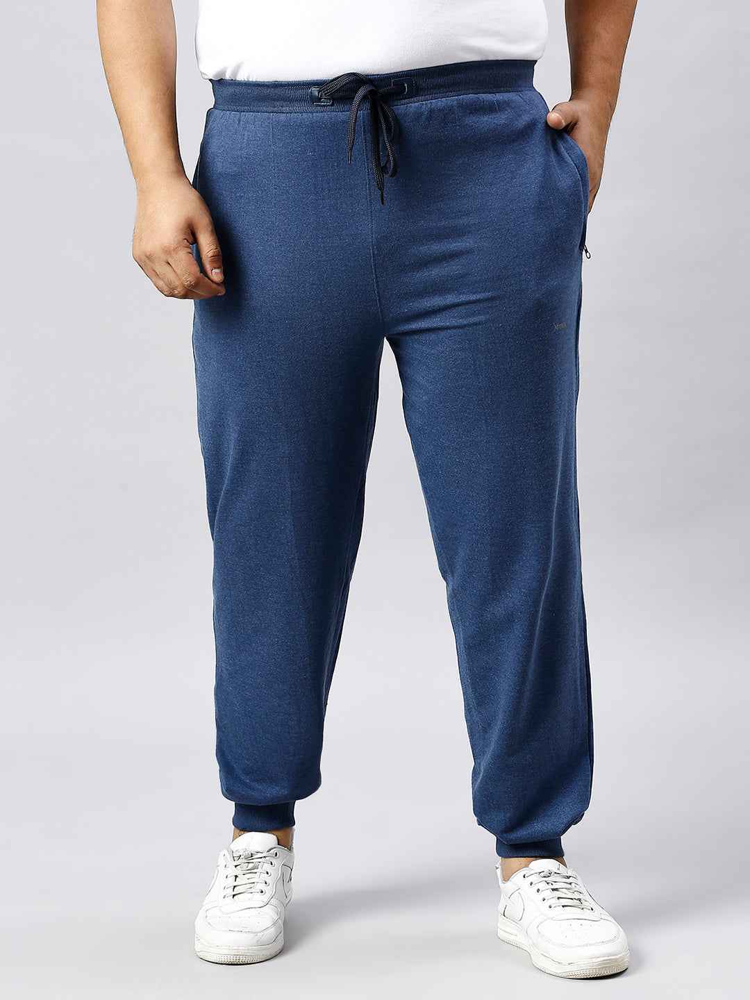 Men's Plus Size 2 Pocket Indigo Joggers