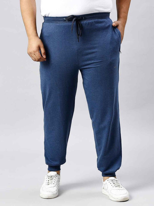 Men's Plus Size 2 Pocket Indigo Joggers