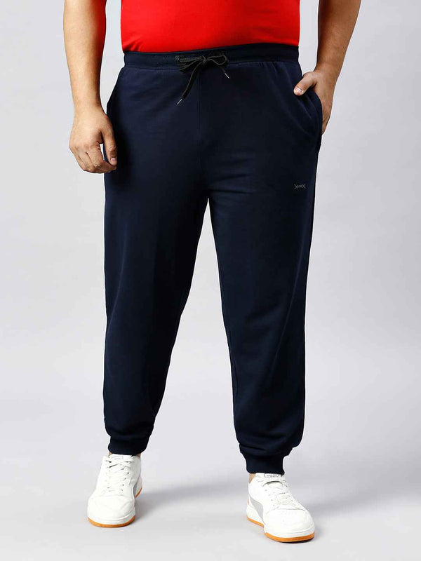 Men's Plus Size 2 Pocket Navy Joggers