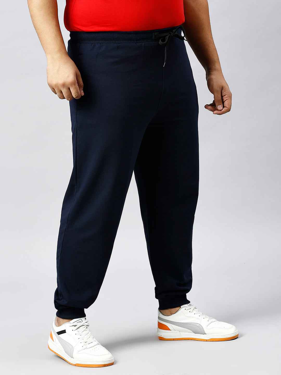 Men's Plus Size 2 Pocket Navy Joggers