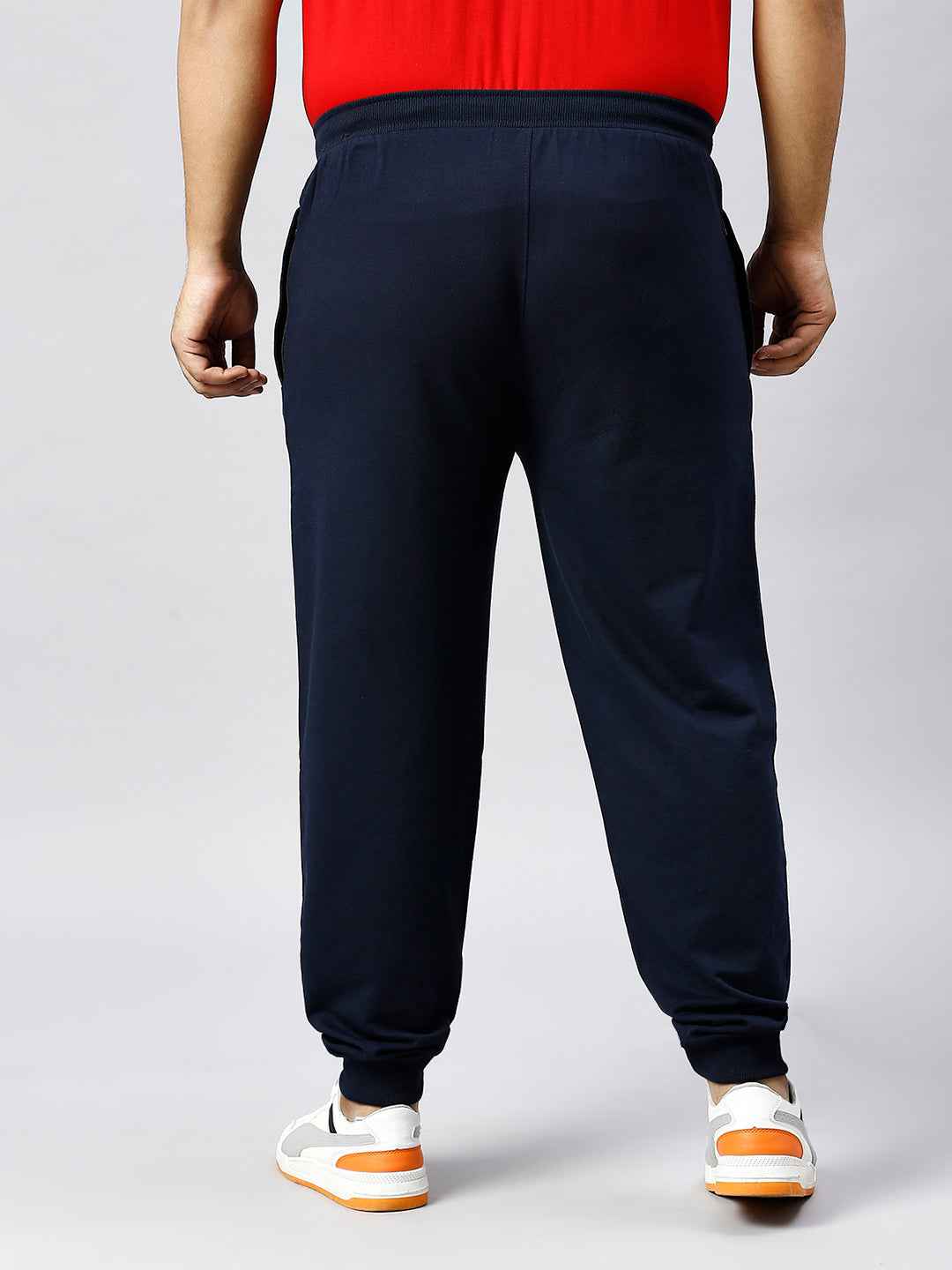 Men's Plus Size 2 Pocket Navy Joggers