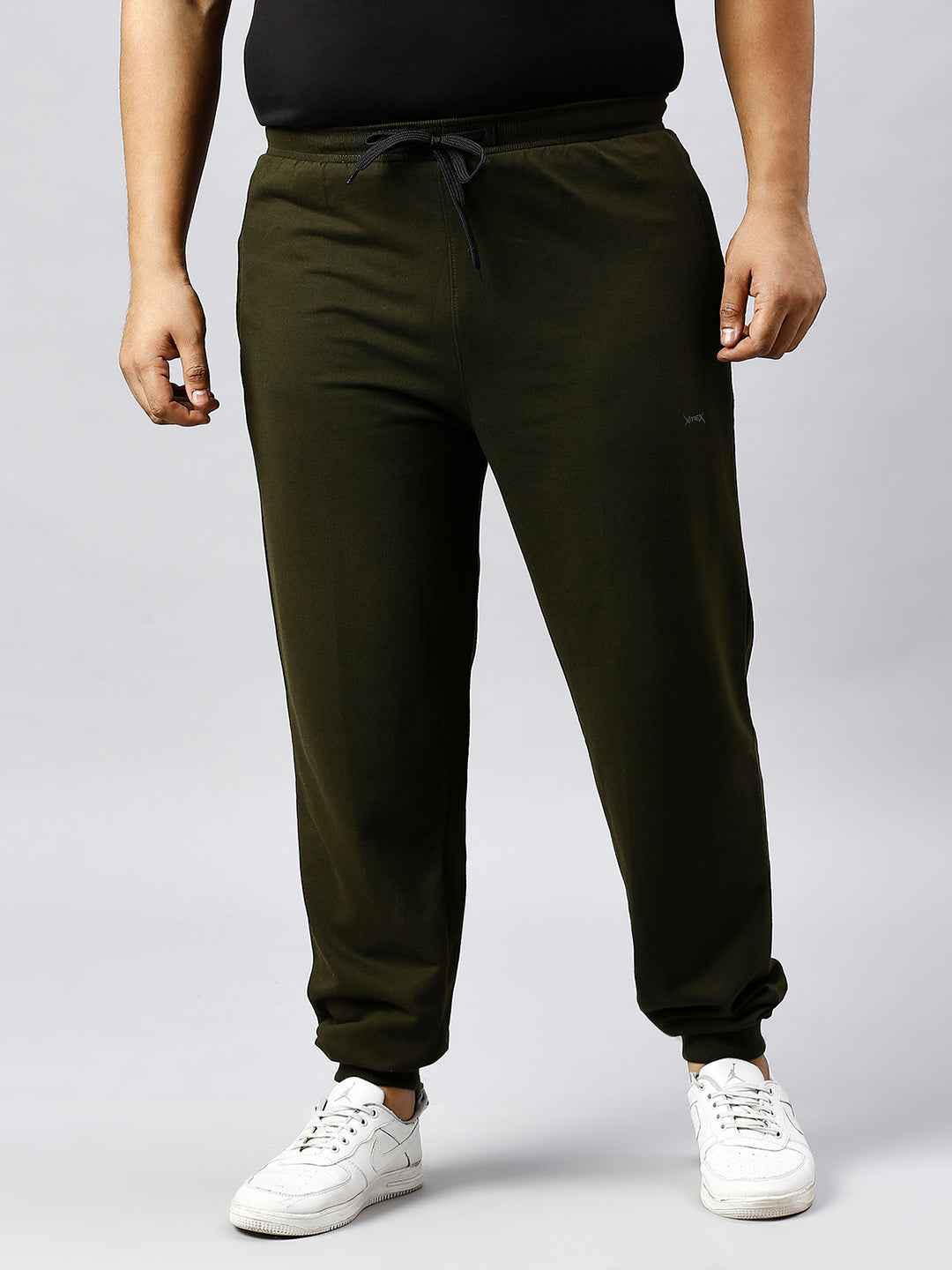 Men's Plus Size 2 Pocket Olive Joggers