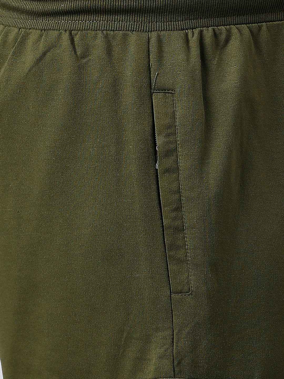 Plus Size Cargo Style 4 Pocket Olive Track pant