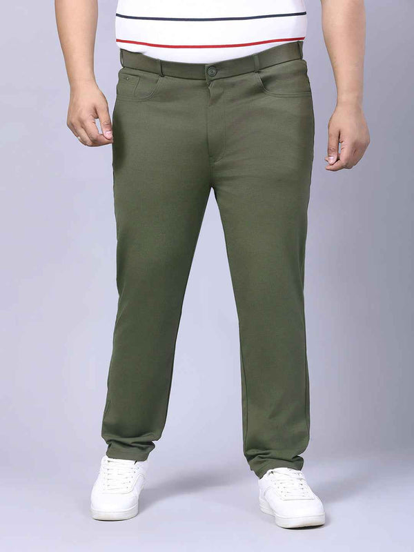 Men's Plus Size Full Stretchable 4 Pocket Lycra Trouser