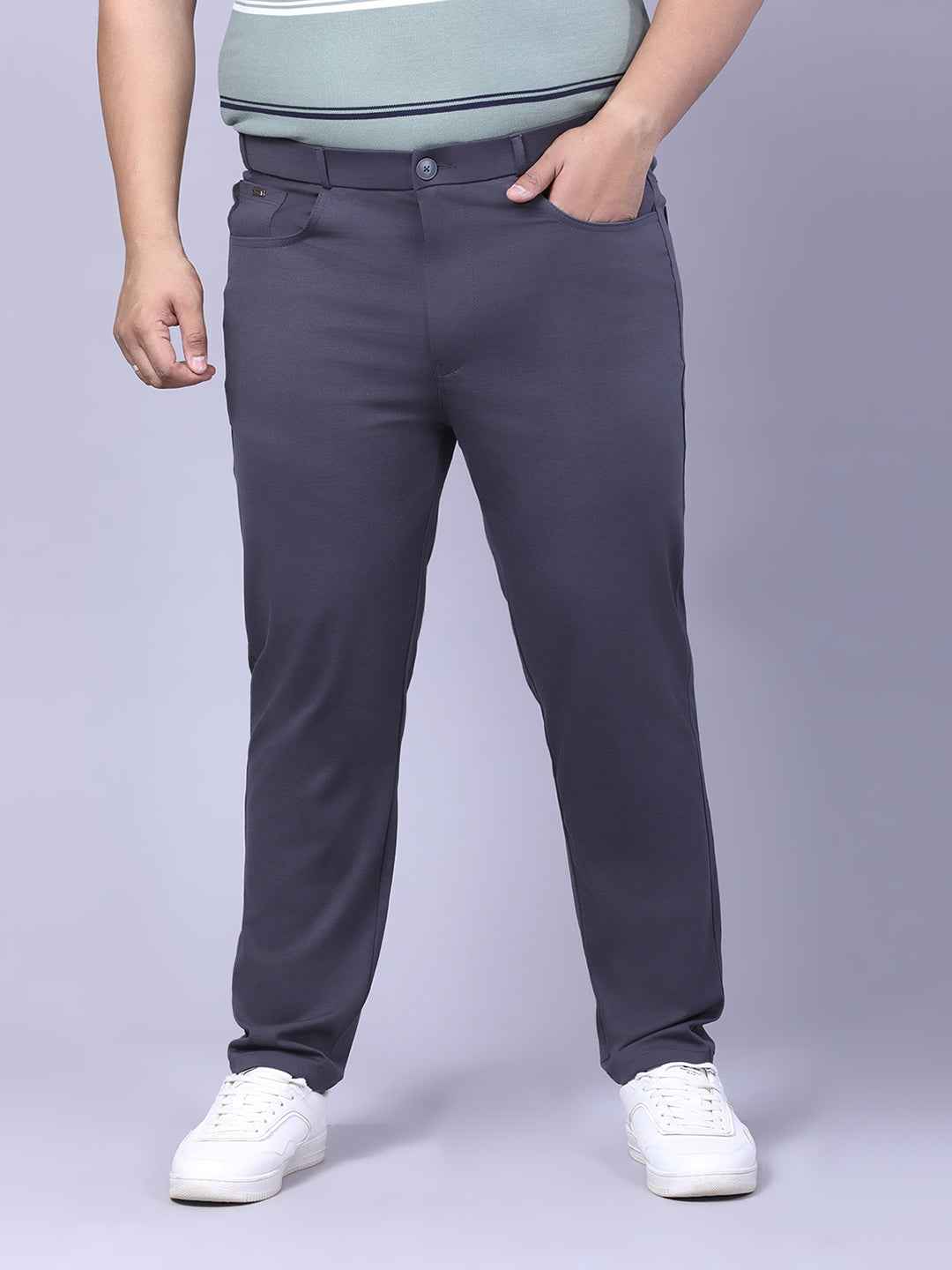 Men's Plus Size Full Stretchable 4 Pocket Lycra Trouser