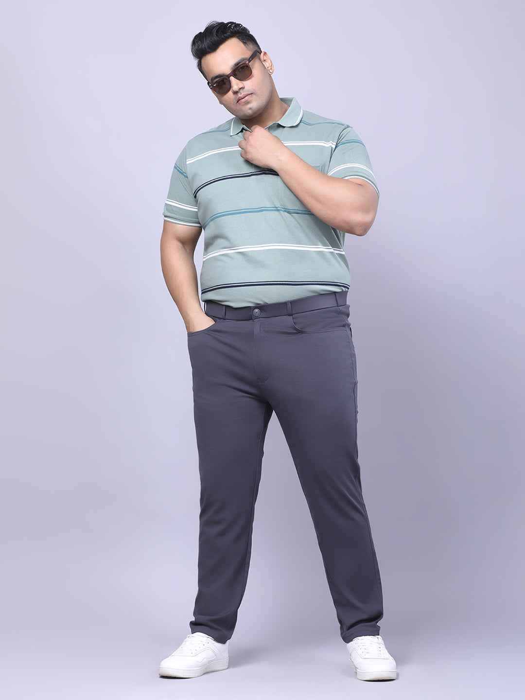 Men's Plus Size Full Stretchable 4 Pocket Lycra Trouser