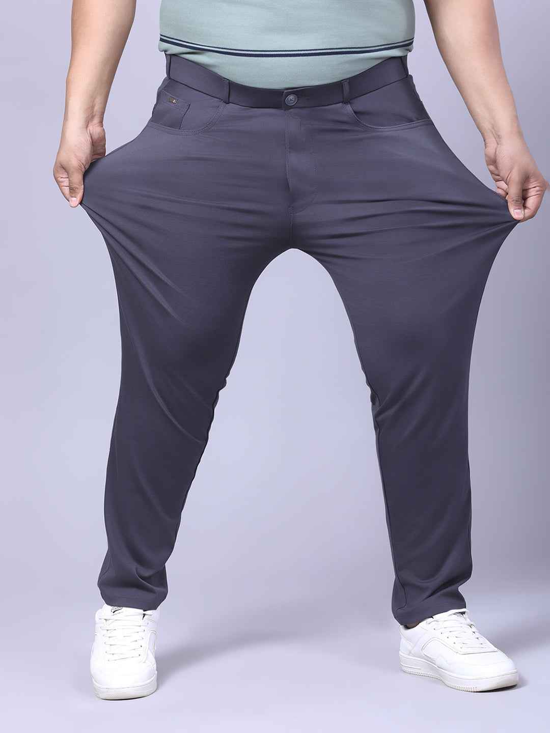 Men's Plus Size Full Stretchable 4 Pocket Lycra Trouser