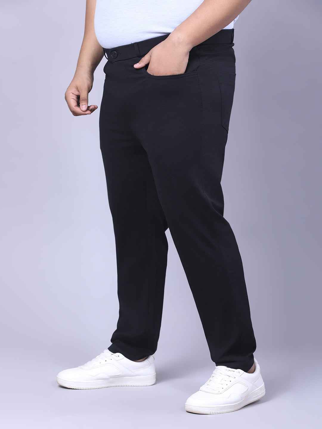 Men's Plus Size Full Stretchable 4 Pocket Lycra Trouser
