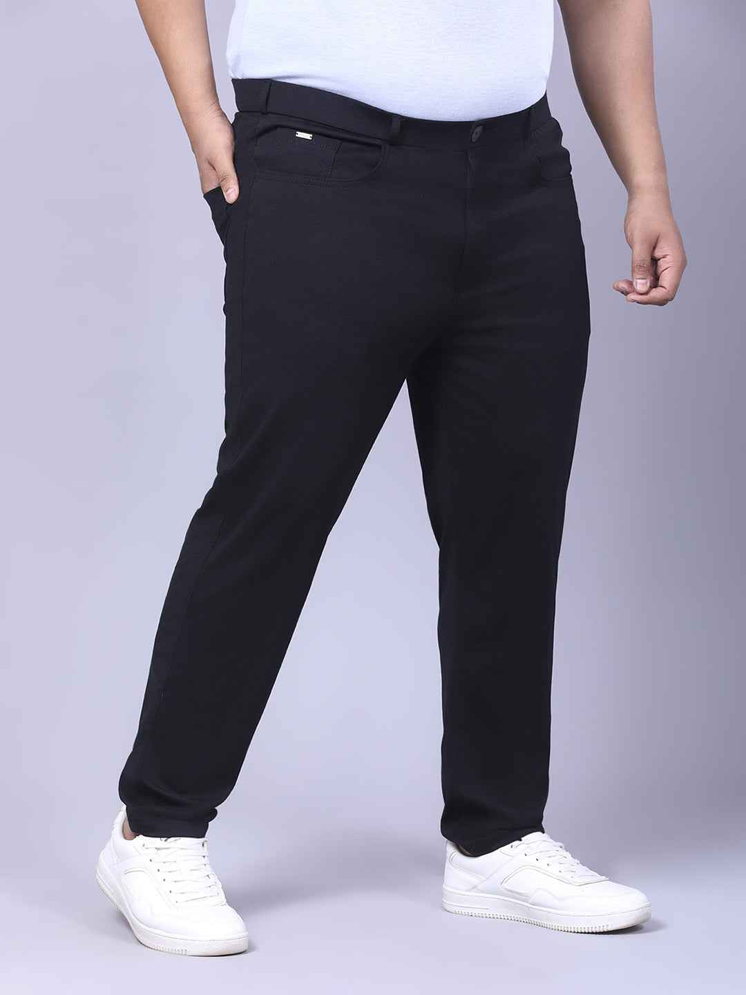 Men's Plus Size Full Stretchable 4 Pocket Lycra Trouser