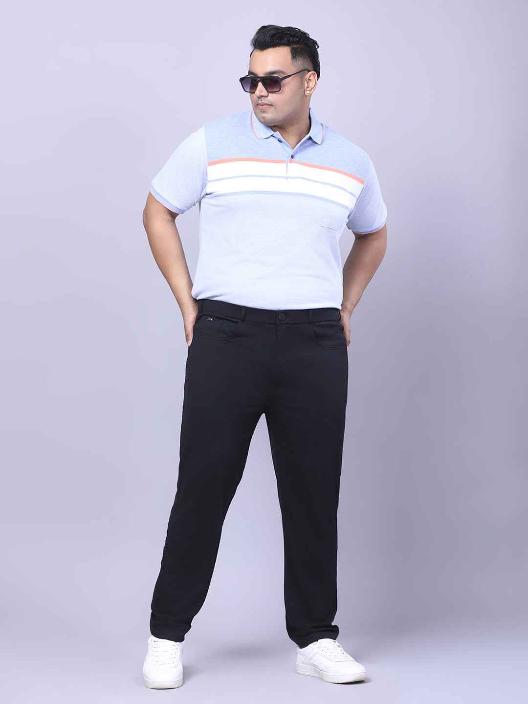 Men's Plus Size Full Stretchable 4 Pocket Lycra Trouser