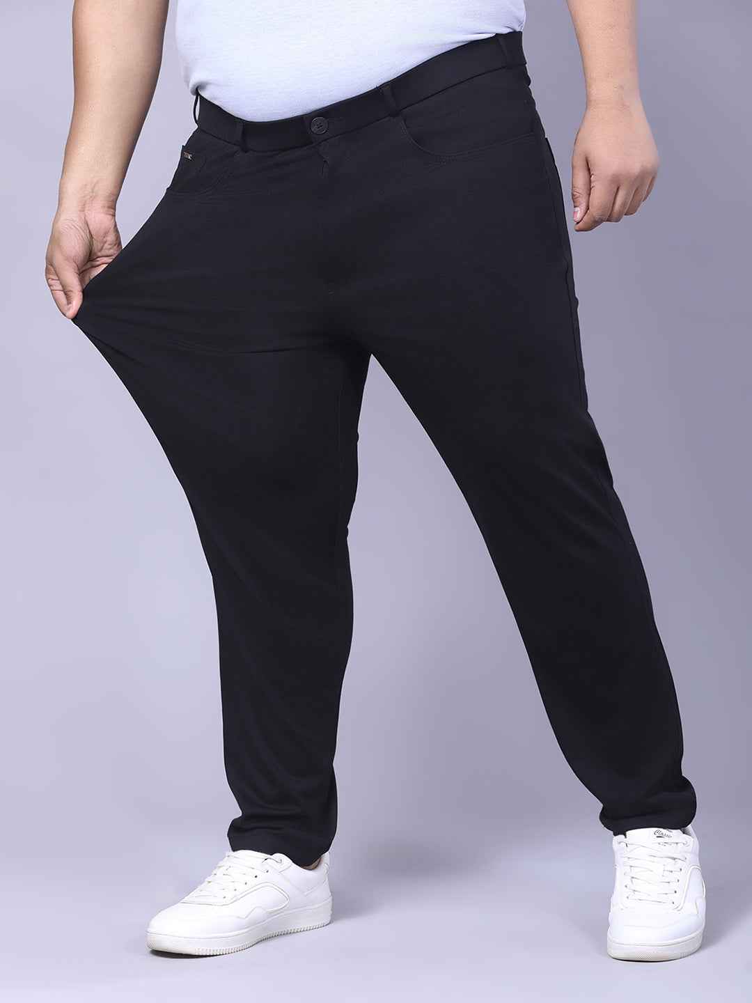 Men's Plus Size Full Stretchable 4 Pocket Lycra Trouser