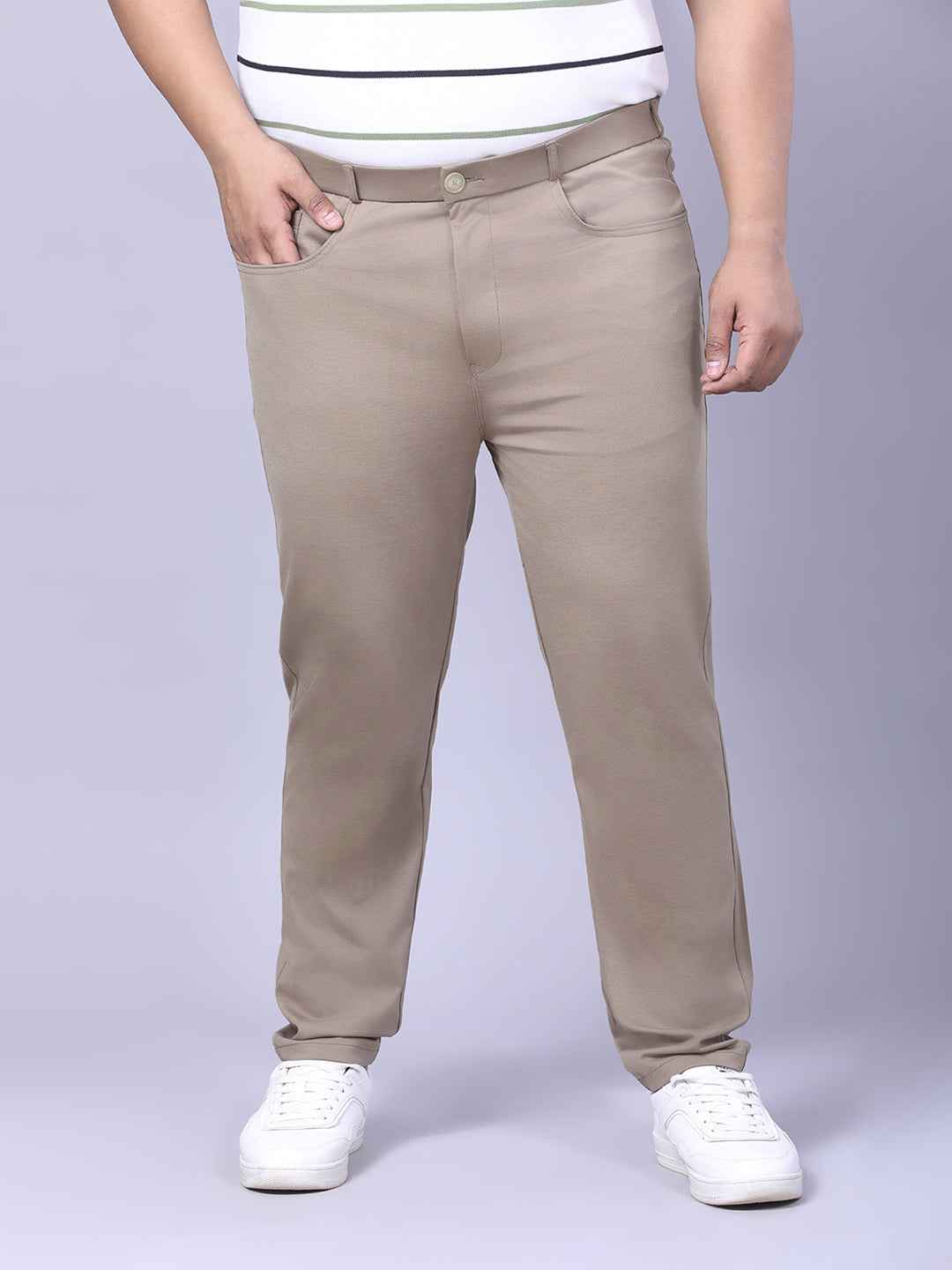 Men's Plus Size Full Stretchable 4 Pocket Lycra Trouser