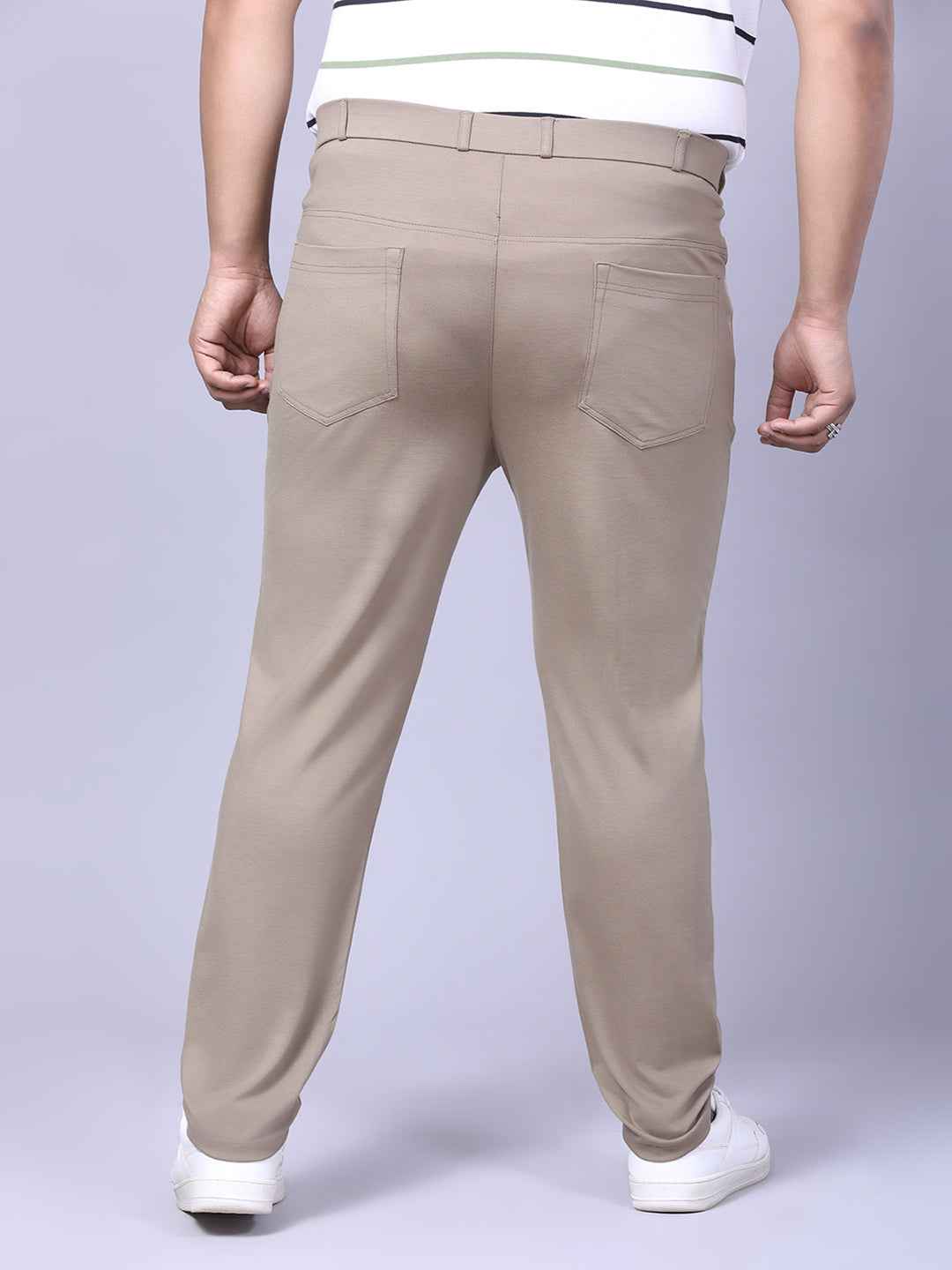 Men's Plus Size Full Stretchable 4 Pocket Lycra Trouser