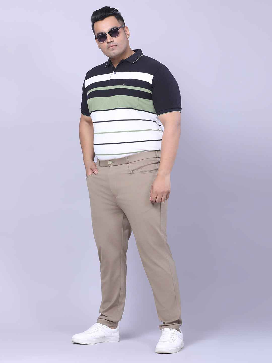 Men's Plus Size Full Stretchable 4 Pocket Lycra Trouser