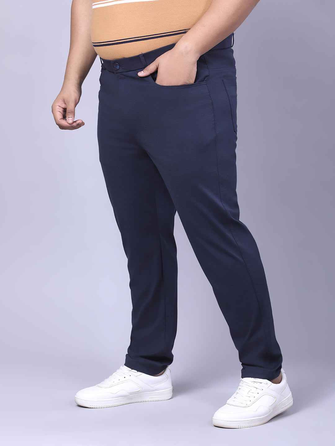 Men's Plus Size Full Stretchable 4 Pocket Lycra Trouser