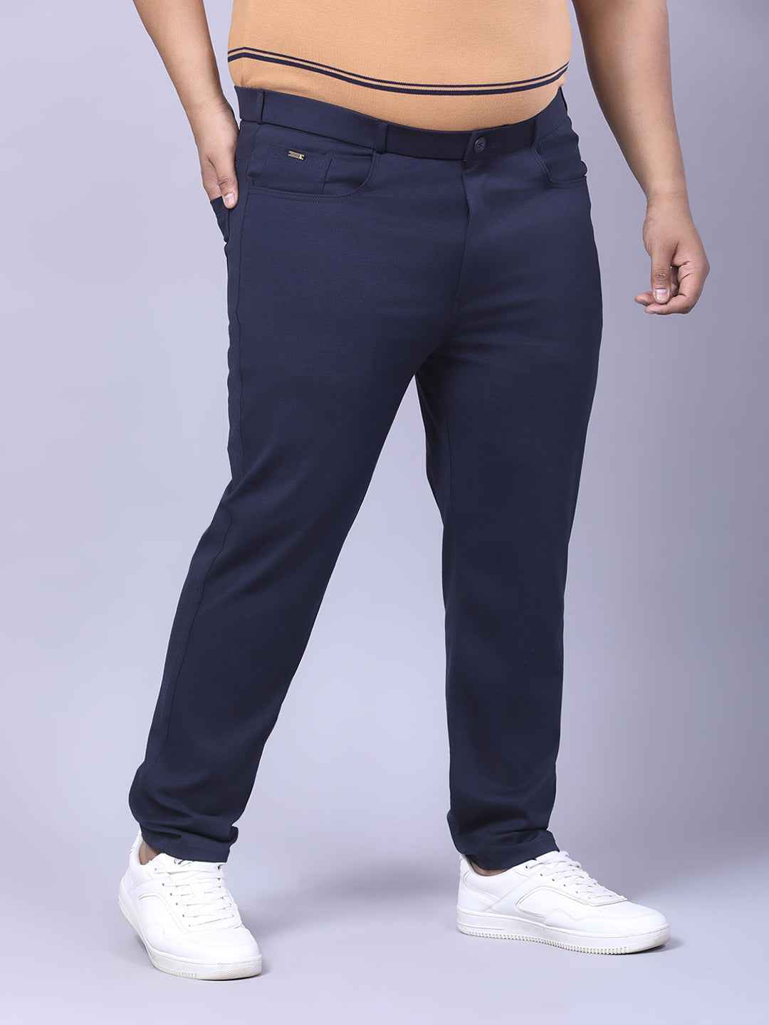 Men's Plus Size Full Stretchable 4 Pocket Lycra Trouser