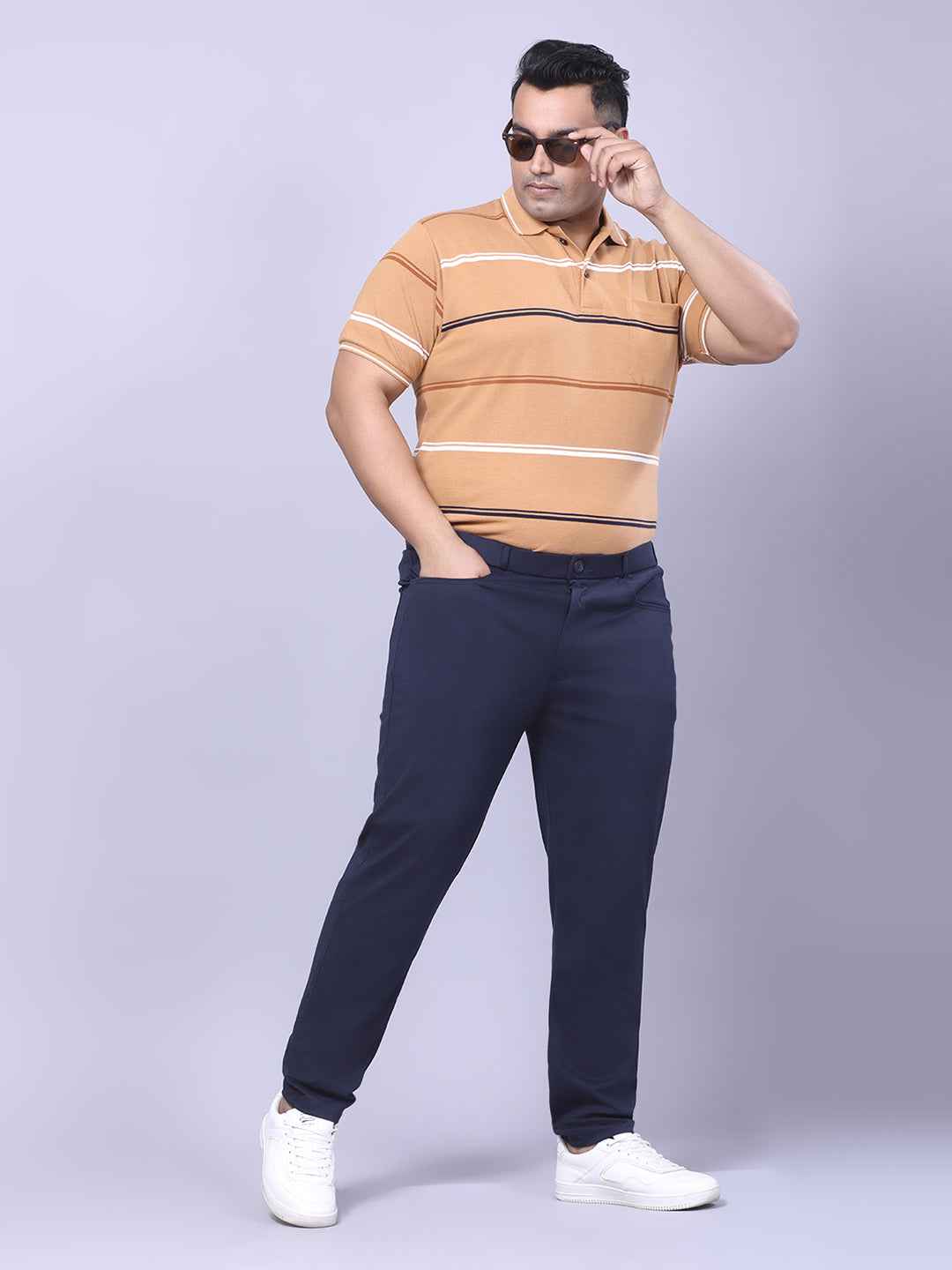 Men's Plus Size Full Stretchable 4 Pocket Lycra Trouser
