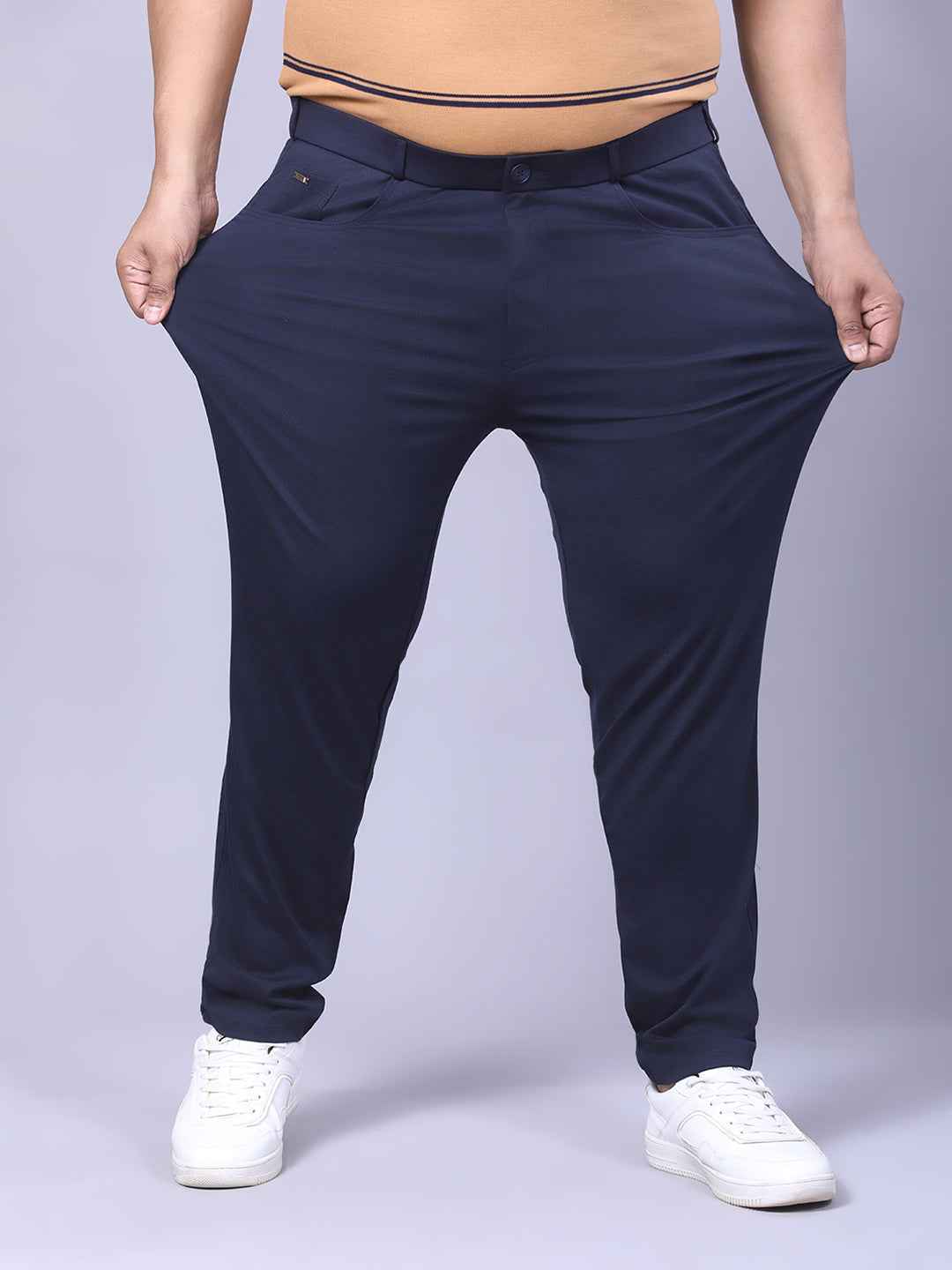 Men's Plus Size Full Stretchable 4 Pocket Lycra Trouser
