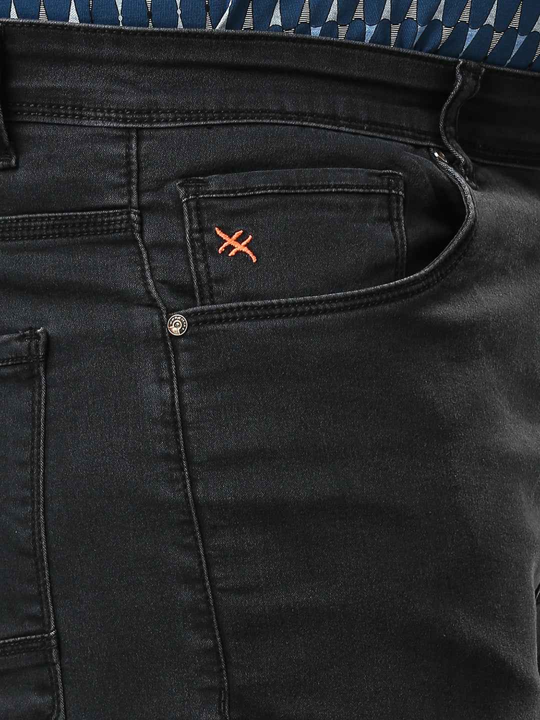 Men's Plus Size Stretchable Dark Grey Jeans With Pocket