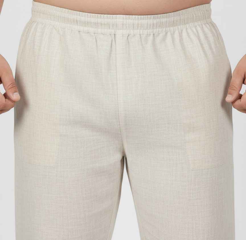 Men’s Plus Size Cotton Pyjama – Comfortable Relaxed Fit Bottom Wear for Kurta Pairing or Nightwear